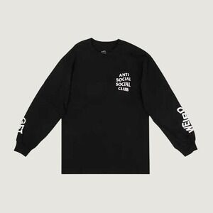 Anti Social Social Club Shirt Get Weird Long Sleeve Black XL